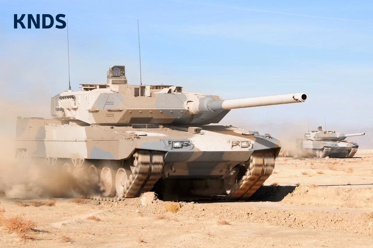 Leopard 2 A7-Panzer in der Wüste